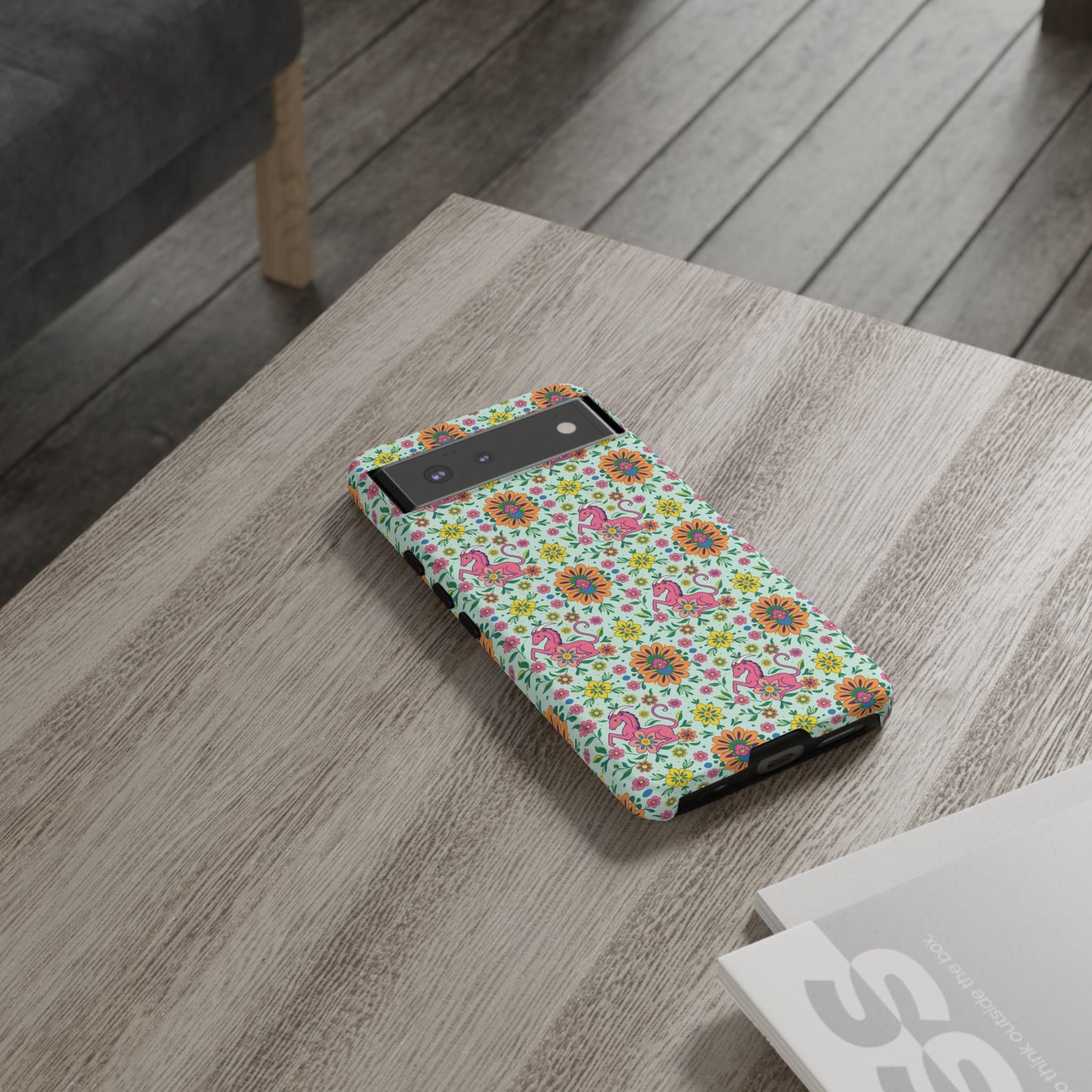 Tough Cases, Aquarius, Zodiac, Flower Pattern