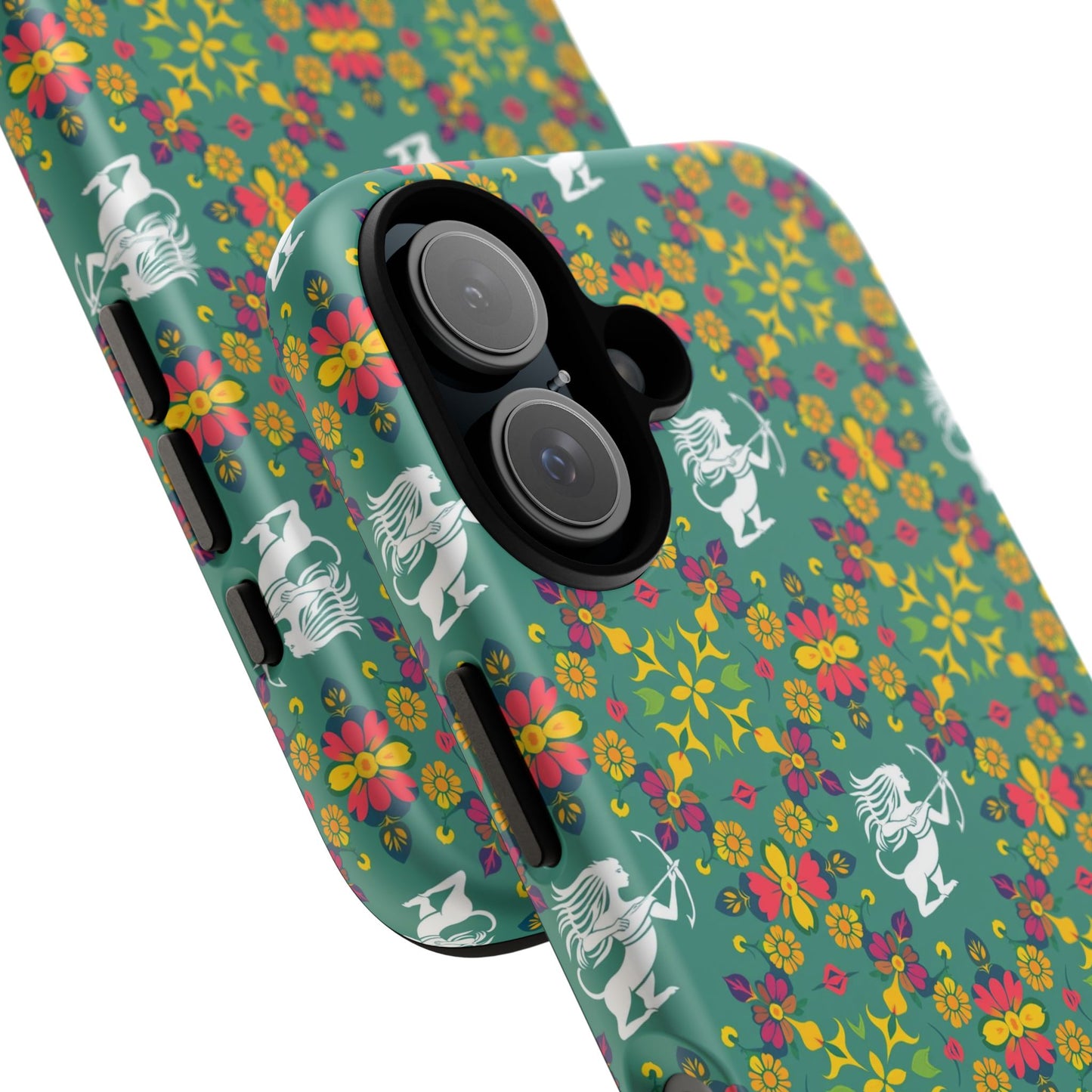 Tough Cases, Sagittarius, Zodiac, Flower Pattern