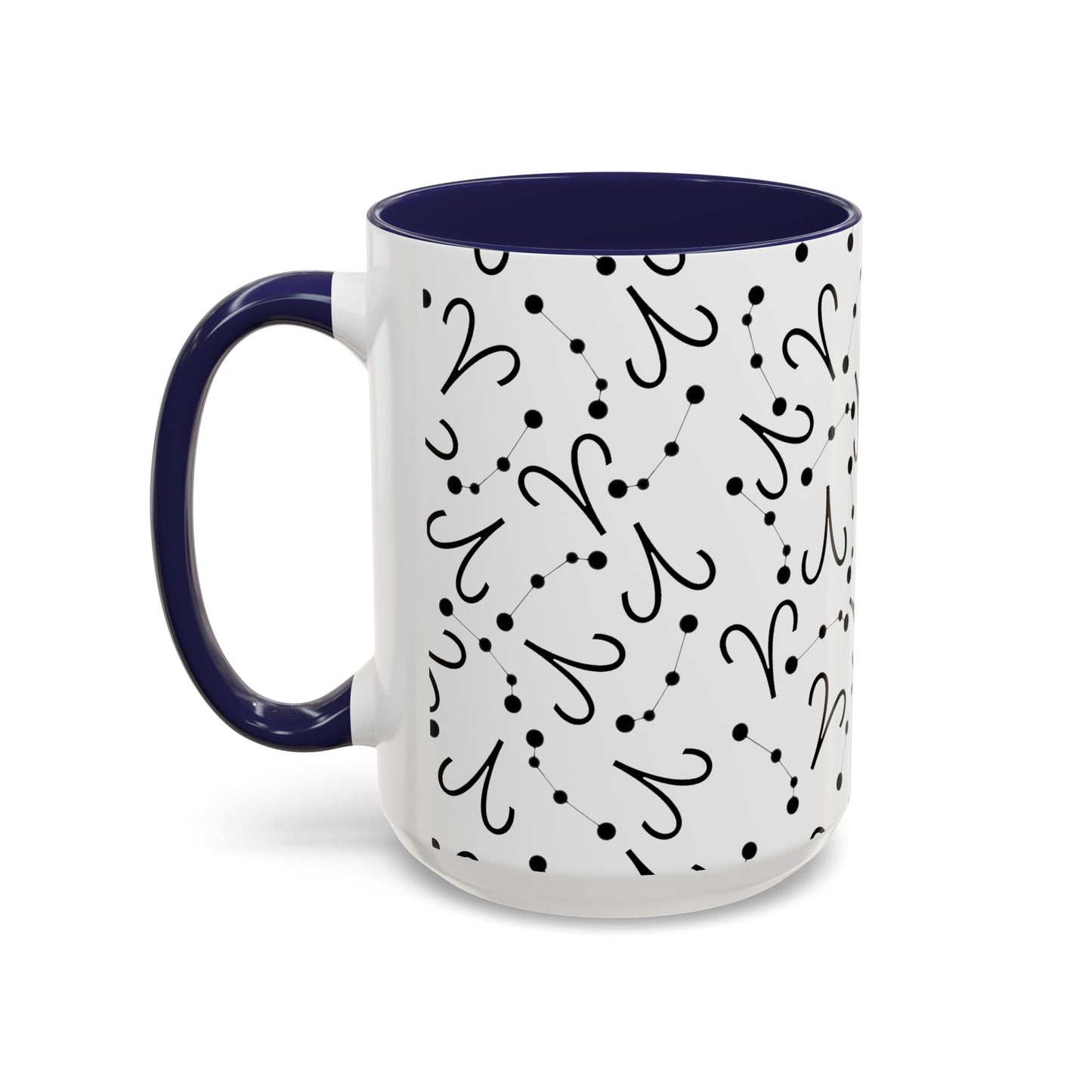 Accent Coffee Mug with the Aries sign (11, 15oz)