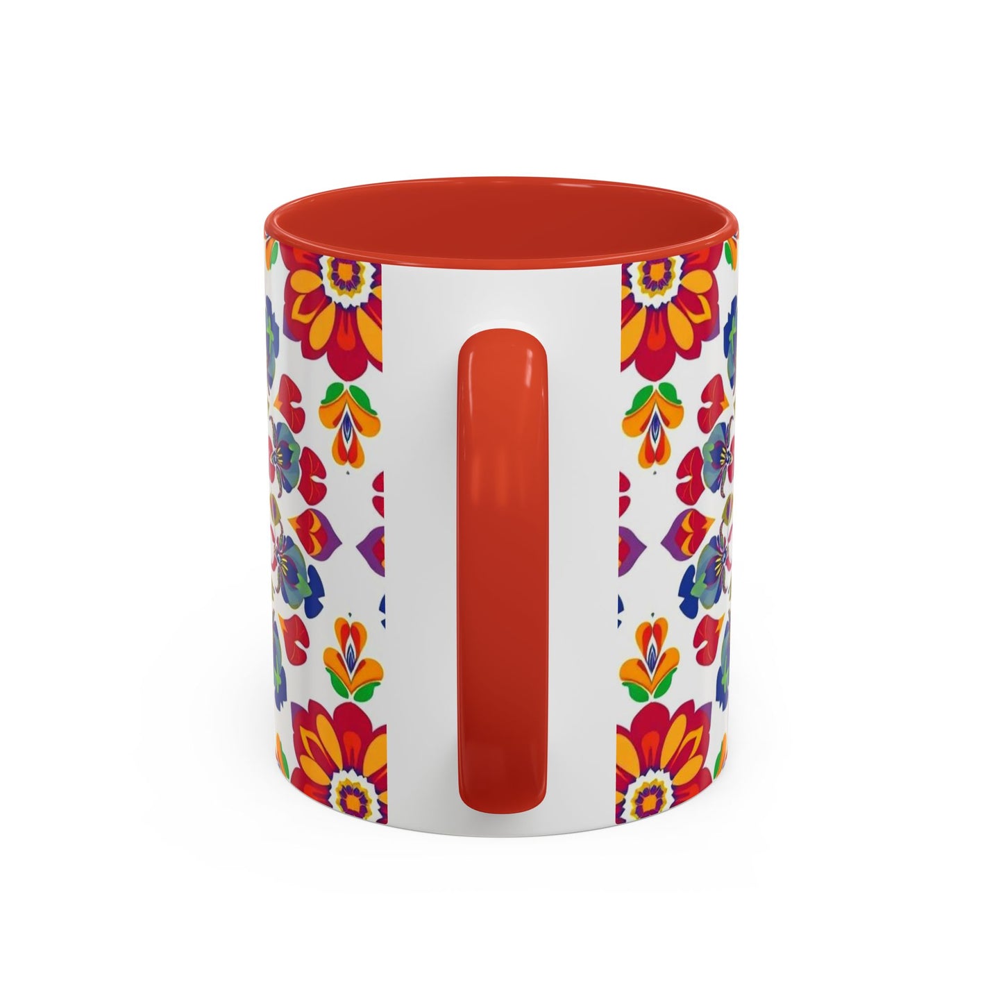 Accent Coffee Mug, Libra, Zodiac v1, Flower Pattern, (11, 15oz)