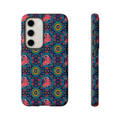 Tough Cases, Capricorn, Zodiac v1, Flower Pattern