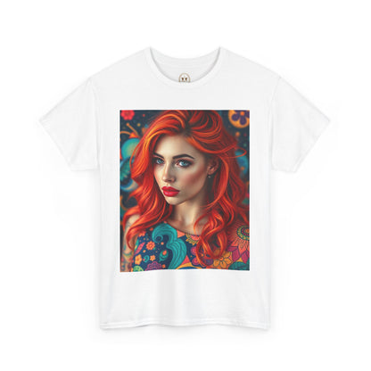 Unisex Heavy Cotton T-Shirt, Aquarius, Zodiac v1, Sexy Art