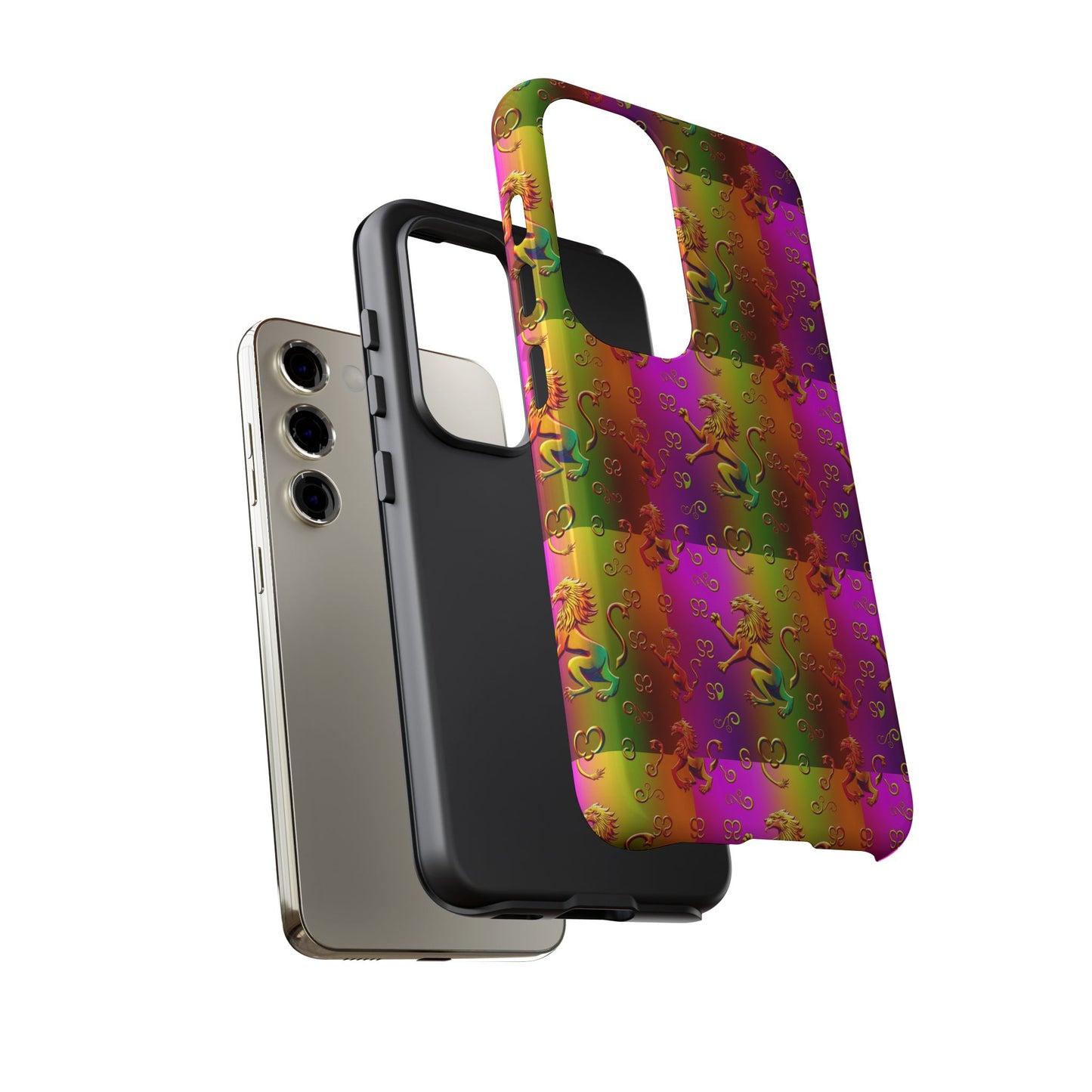 Tough Cases, Leo, Zodiac v1, Metal Pattern