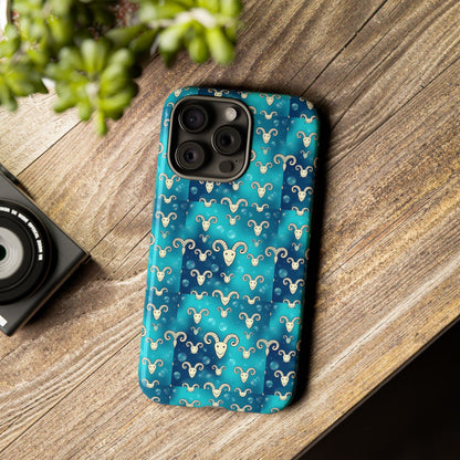 Tough Cases, Aries, Zodiac v1, Bubble Pattern