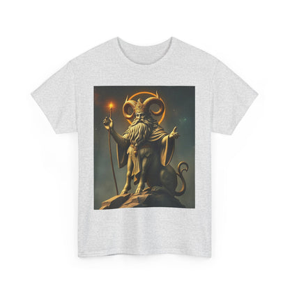 Unisex Heavy Cotton T-Shirt, Taurus God v1, Zodiac Design