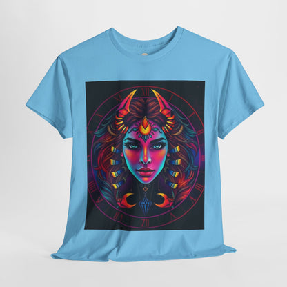 Unisex Heavy Cotton T-Shirt, Scorpio, Zodiac v4, Sexy Art