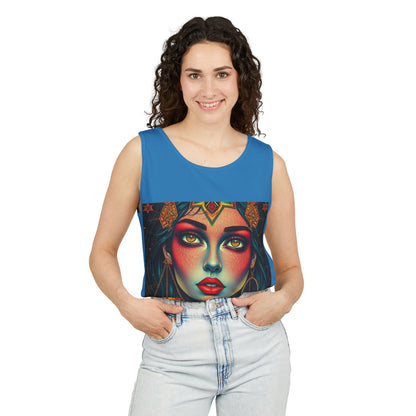 Unisex Garment-Dyed, Tank Top, Libra Design, Pop Art, 100% US cotton