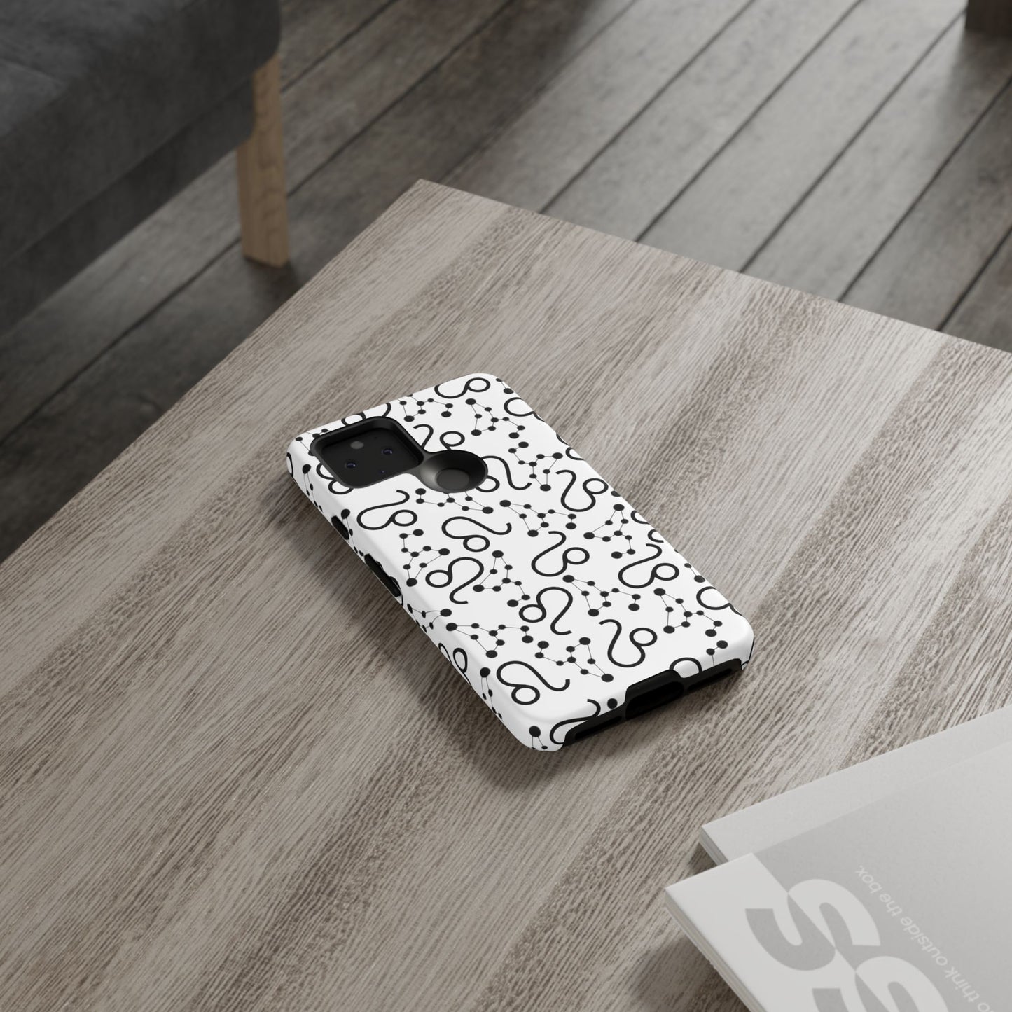 Tough Cases with the Leo Zodiac sign for iPhone, Samsung Galaxy, and Google Pixel devices