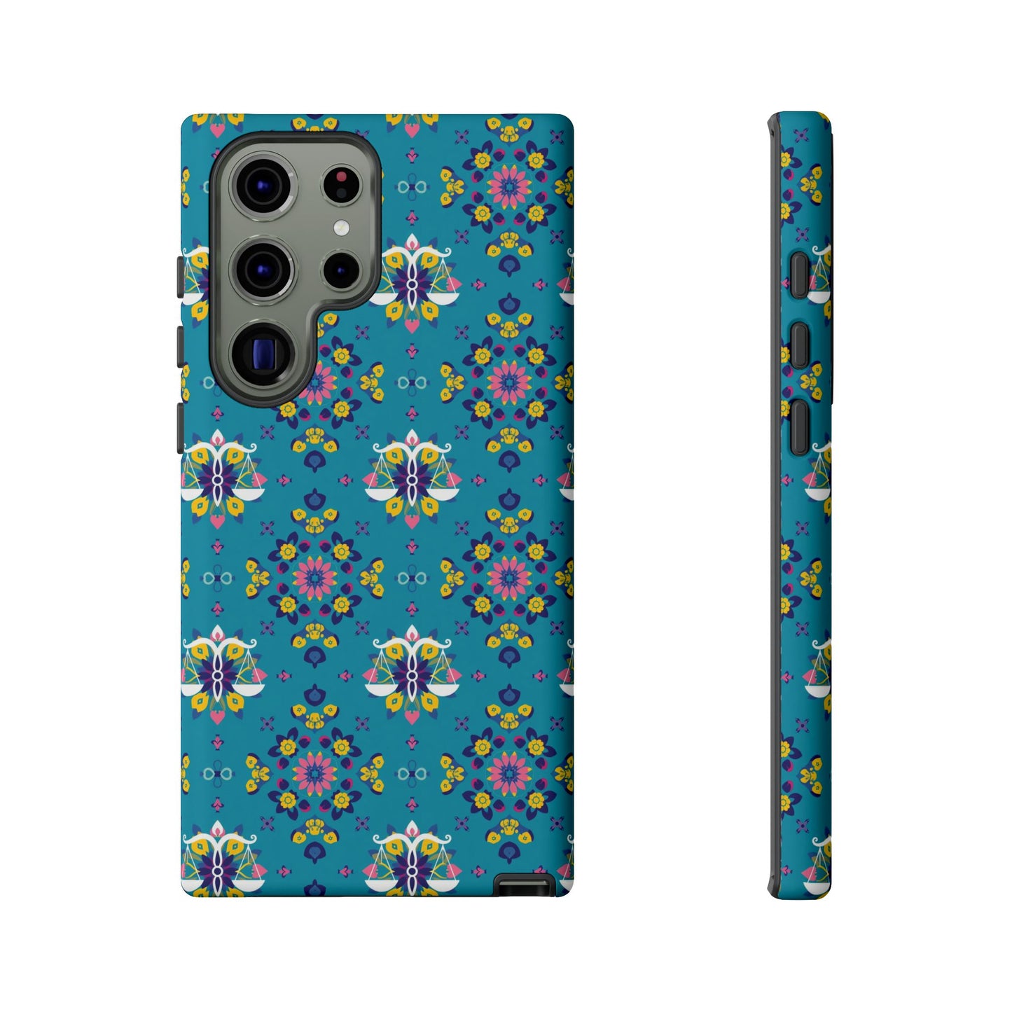 Tough Cases, Libra, Zodiac v2, Flower Pattern