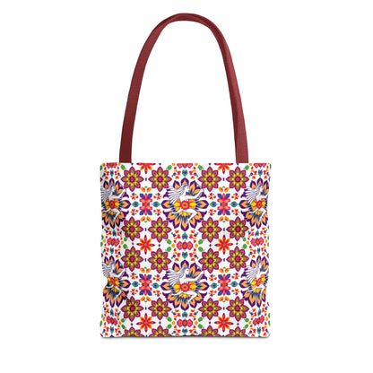 Tote Bag, (AOP), Sagittarius, Zodiac v2, Flower Pattern