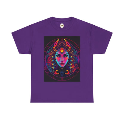 Unisex Heavy Cotton T-Shirt, Scorpio, Zodiac v4, Sexy Art