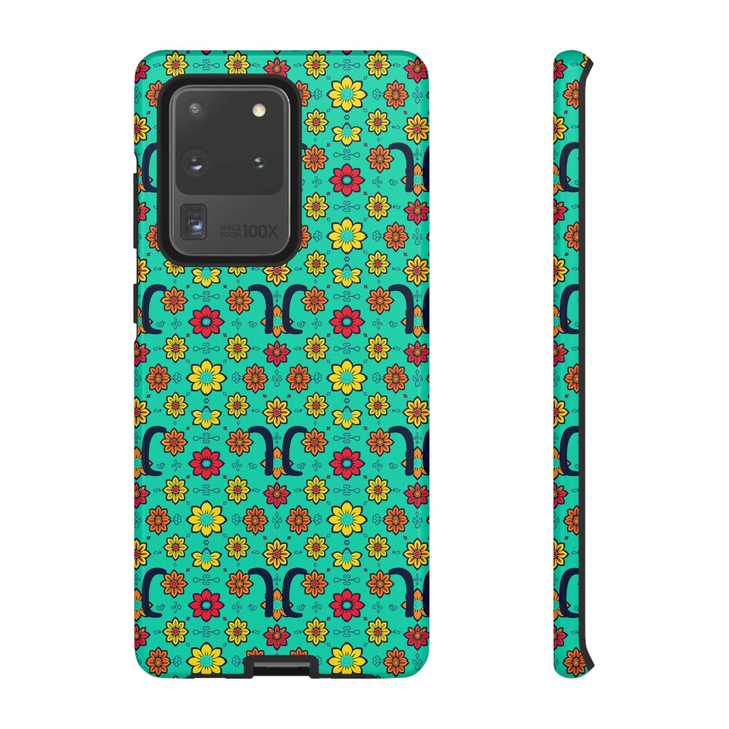 Tough Cases, Aquarius, Zodiac v2, Flower Pattern