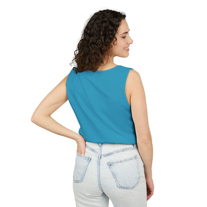 Unisex Garment-Dyed, Tank Top, Aquarius Design, Pop Art, 100% Ringspun US cotton