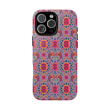 Tough Cases, Pisces, Zodiac v3, Flower Pattern