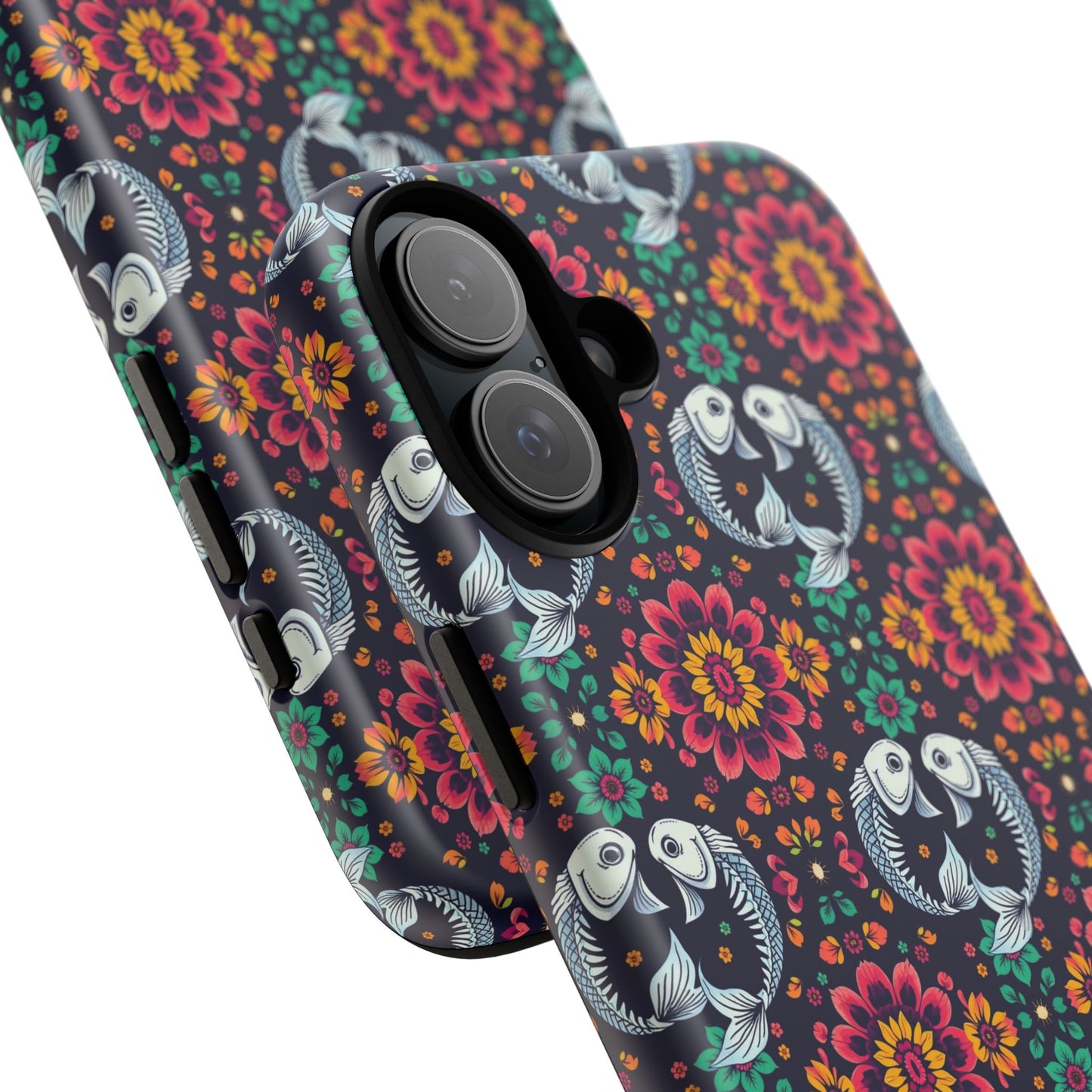 Tough Cases, Pisces, Zodiac v4, Flower Pattern
