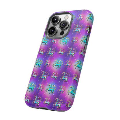 Tough Cases, Aquarius, Zodiac, Metal Pattern