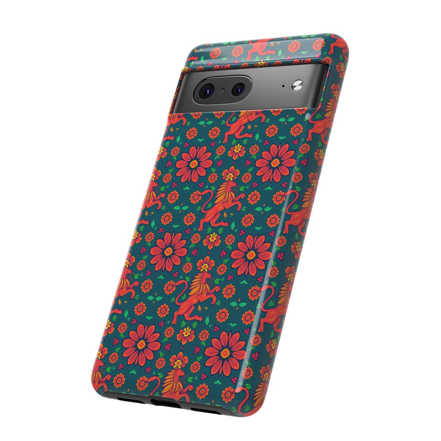Tough Cases, Leo, Zodiac v2, Flower Pattern