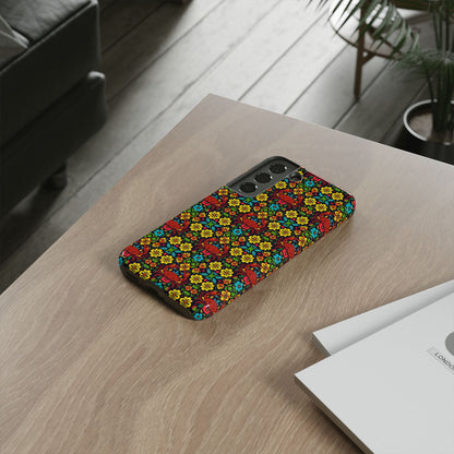 Tough Cases, Cancer, Zodiac v2, Flower Pattern