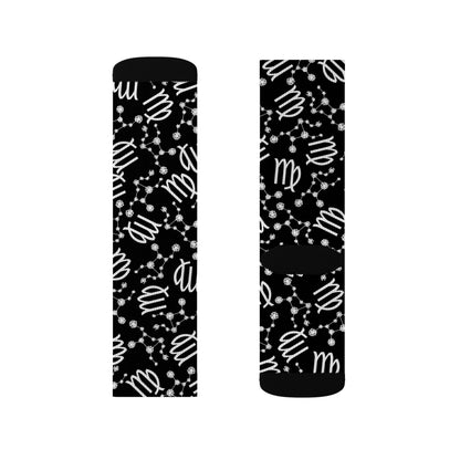 Zodiac Sublimation Socks Virgo Zodiac sign