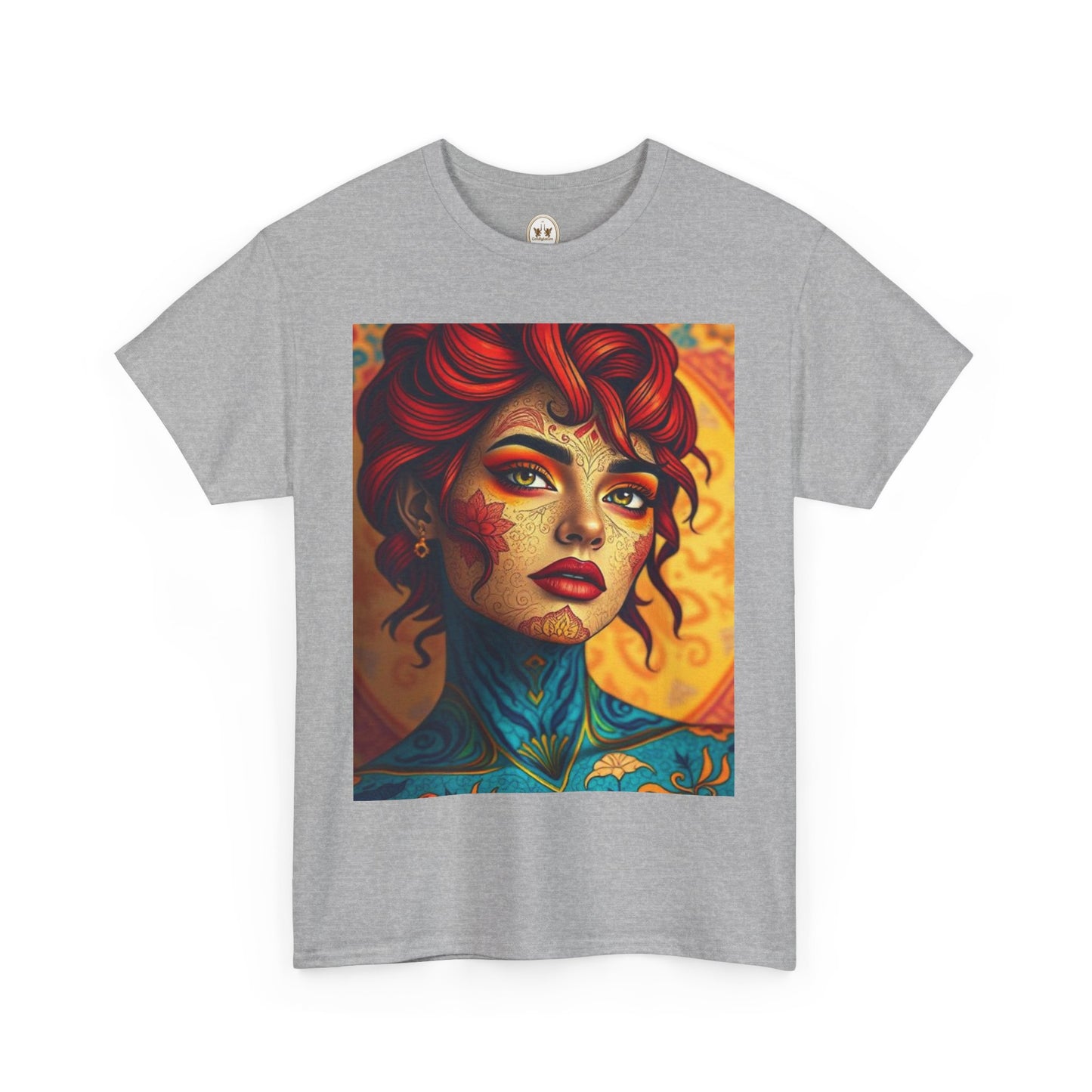 Unisex Heavy Cotton T-Shirt, Aquarius, Zodiac, Sexy Art