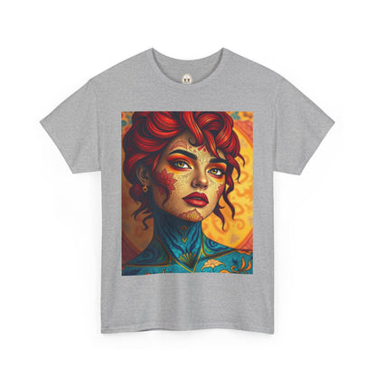 Unisex Heavy Cotton T-Shirt, Aquarius, Zodiac, Sexy Art