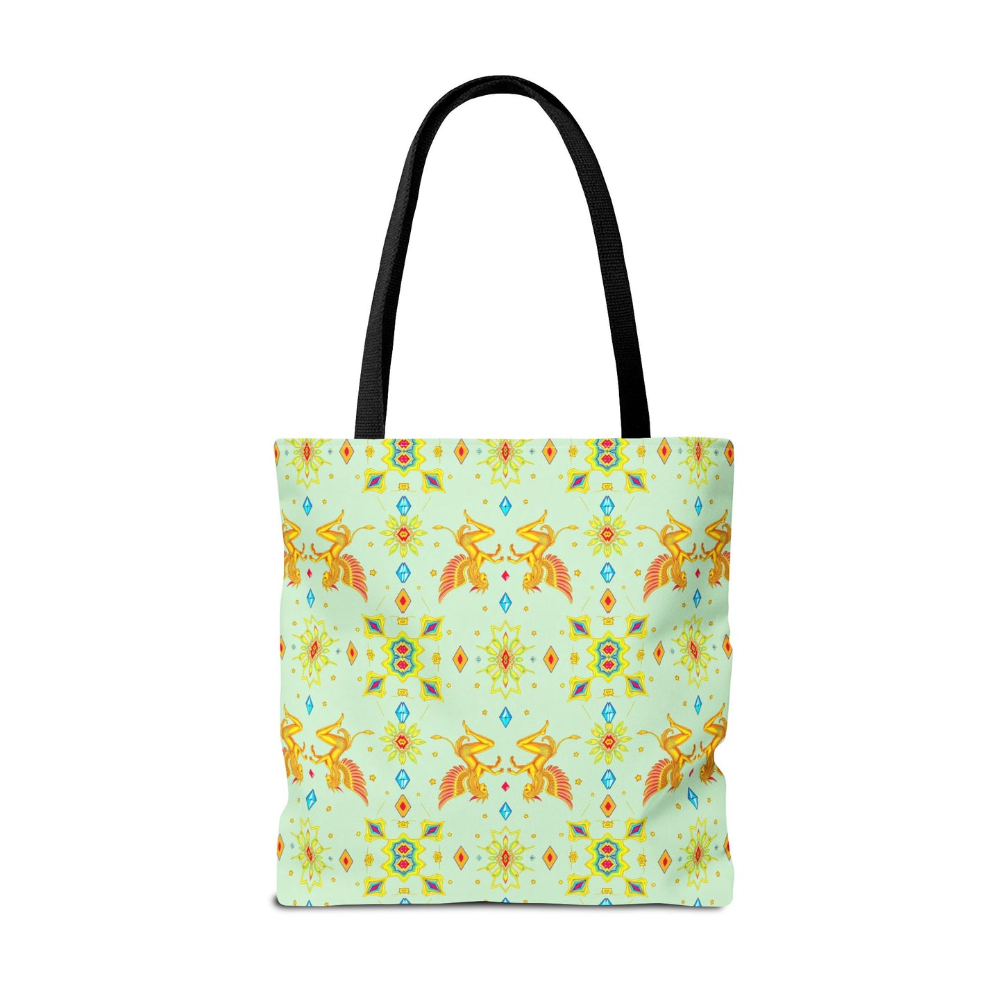 Tote Bag (AOP), Gemini, Zodiac v1, Jewel Pattern