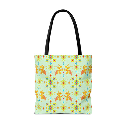 Tote Bag (AOP), Gemini, Zodiac v1, Jewel Pattern