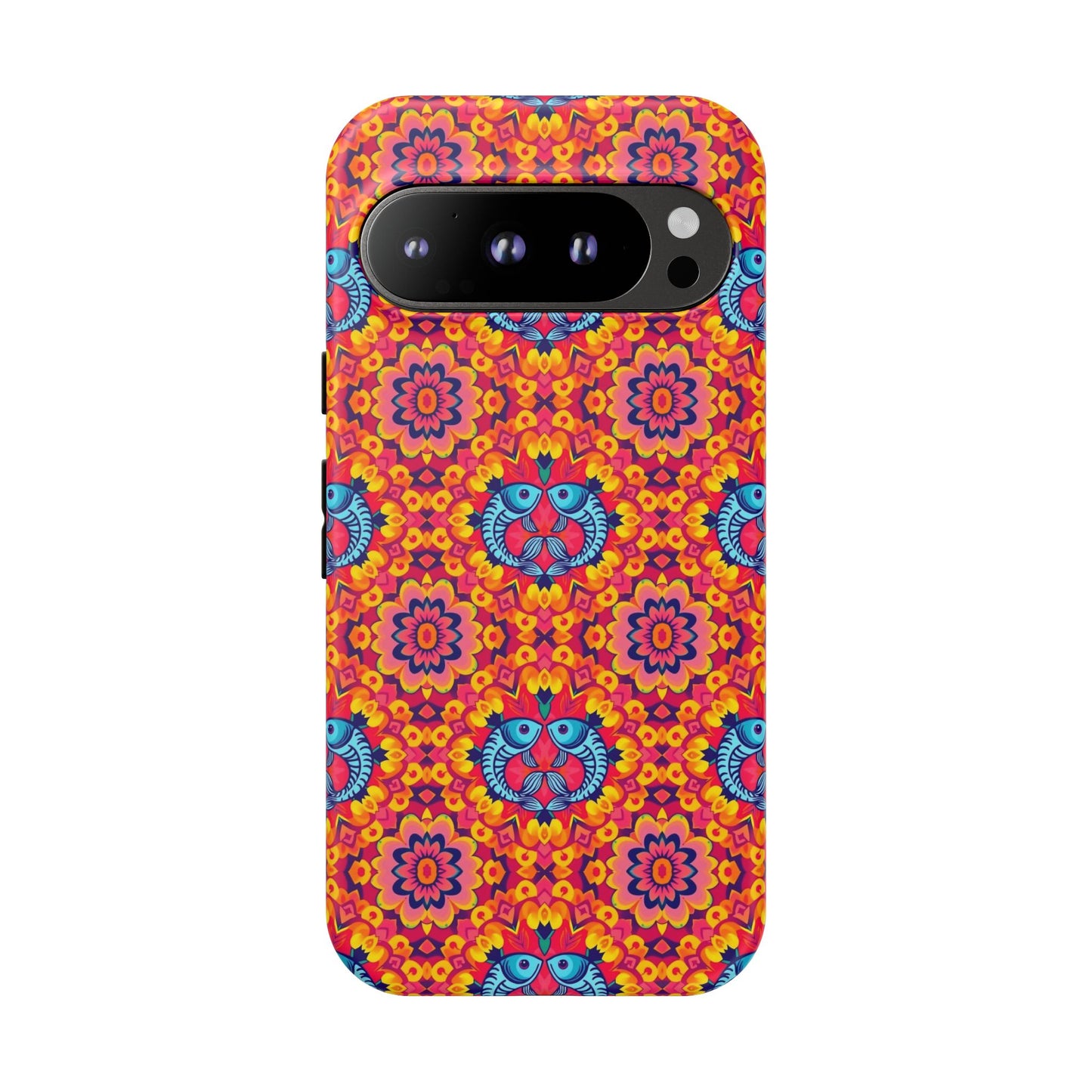 Tough Cases, Pisces, Zodiac v1, Flower Pattern