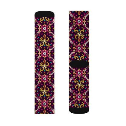 Sublimation Socks, Capricorn, Zodiac, Jewel Pattern