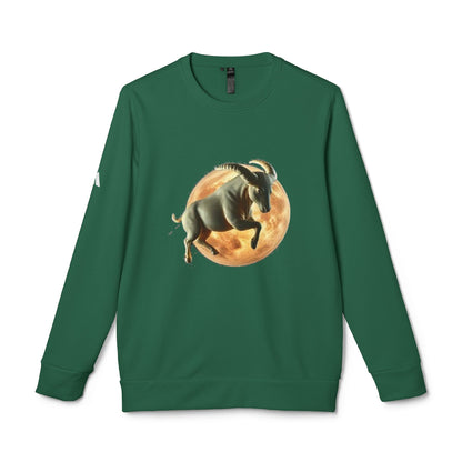 Adidas, Unisex Fleece Crewneck Sweatshirt, Taurus, Planet Animal, Zodiac