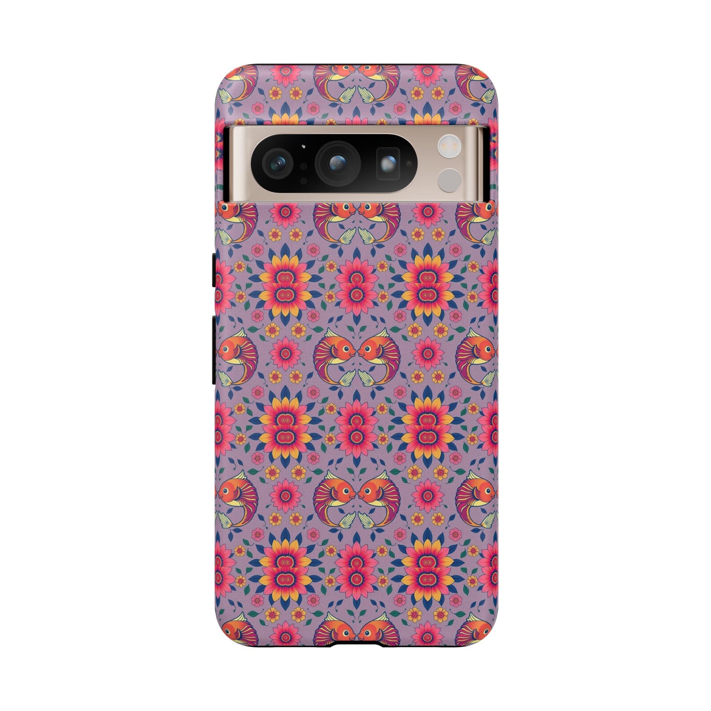 Tough Cases, Pisces, Zodiac v3, Flower Pattern