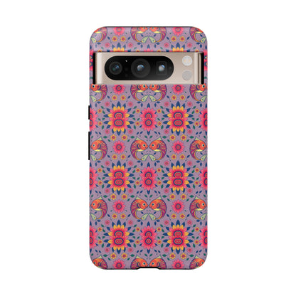 Tough Cases, Pisces, Zodiac v3, Flower Pattern