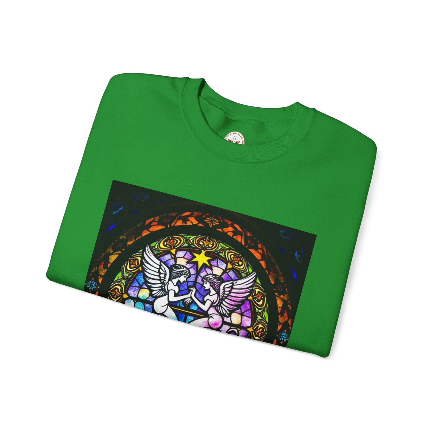 Unisex Heavy Blend™ Crewneck Sweatshirt, Glass 1, Gemini Zodiac Design