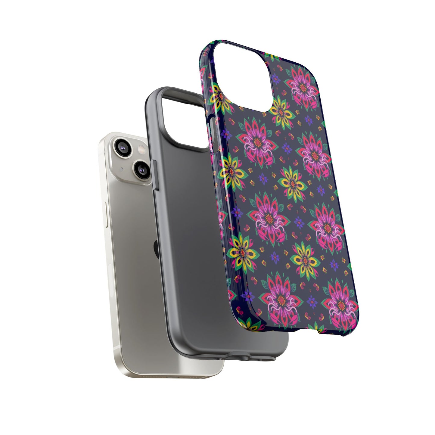 Tough Cases, Scorpio, Zodiac v4, Flower Pattern