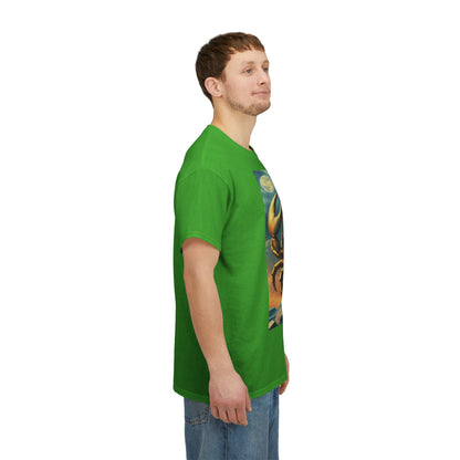 Unisex Heavy Cotton T-Shirt, Crustacean King, Cancer Zodiac Design