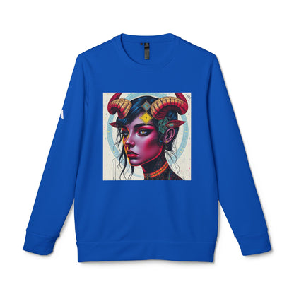 Adidas, Unisex Fleece Crewneck Sweatshirt, Taurus, Pop Art, Zodiac