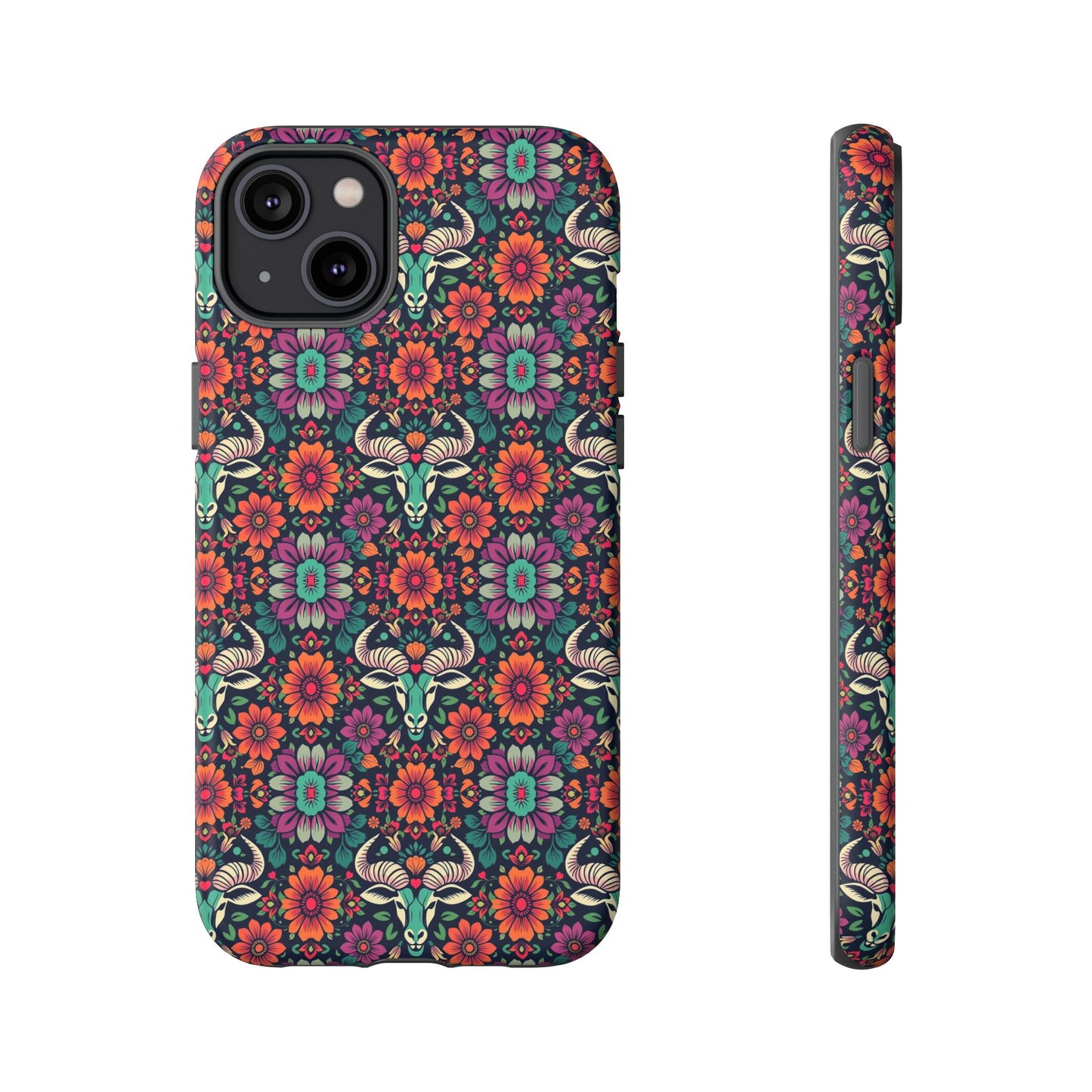 Tough Cases, Taurus, Zodiac v4, Flower Pattern