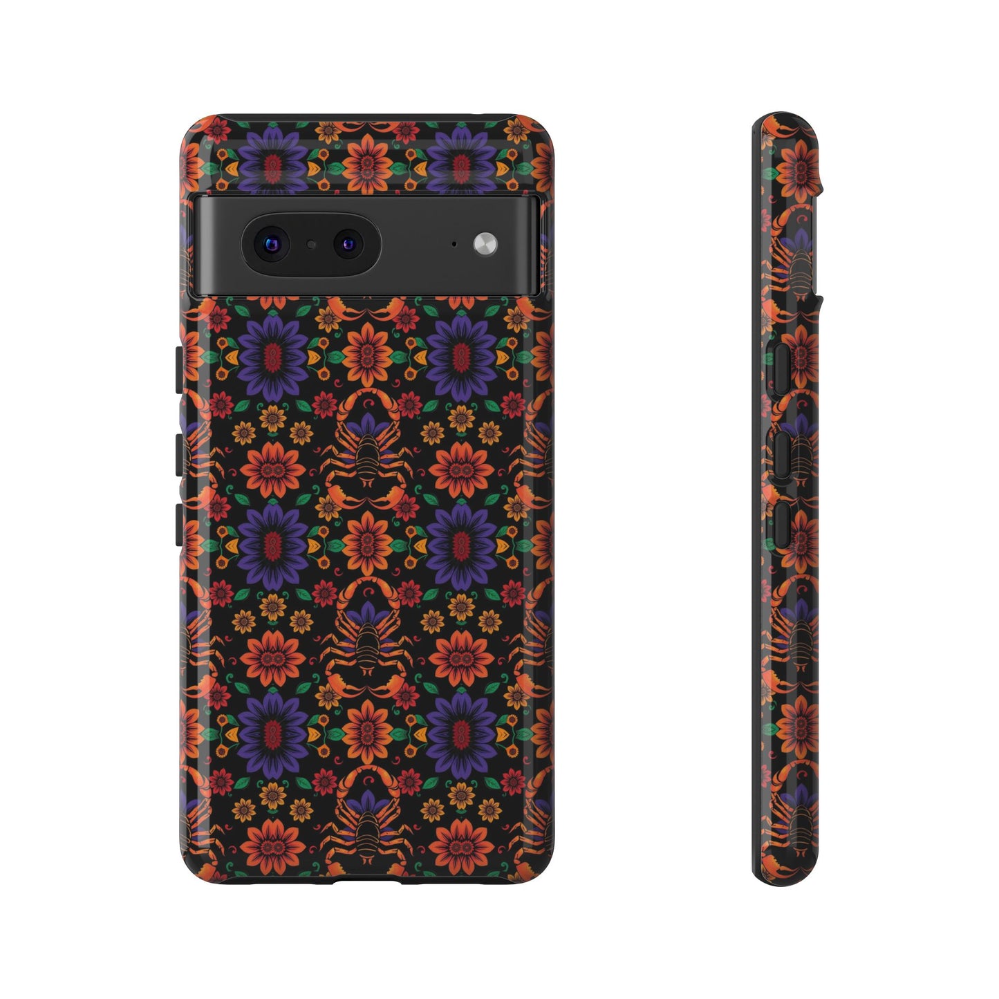 Tough Cases, Scorpio, Zodiac, Flower Pattern