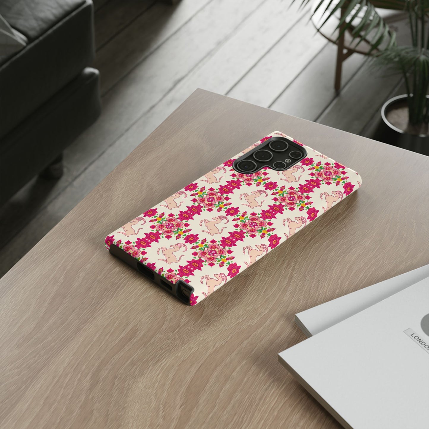Tough Cases, Capricorn, Zodiac v3, Flower Pattern