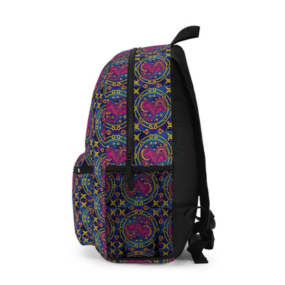 Backpack, Capricorn, Zodiac v2, Metal Pattern