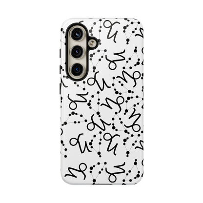 Tough Cases with the Capricorn Zodiac sign for iPhone, Samsung Galaxy, and Google Pixel devices