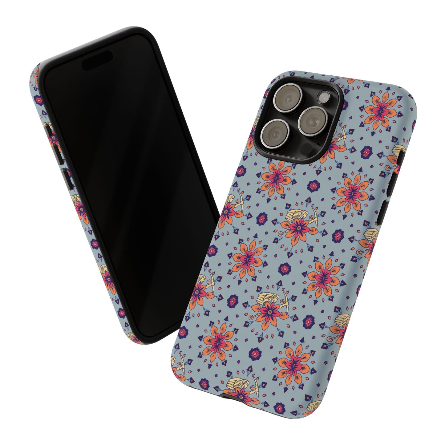 Tough Cases, Sagittarius, Zodiac v3, Flower Pattern