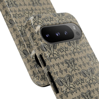 Tough Cases, Aries, Zodiac, Metal Pattern