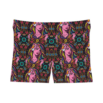 Women's Shorts, (AOP), Leo, Zodiac v1, Sexy Pattern