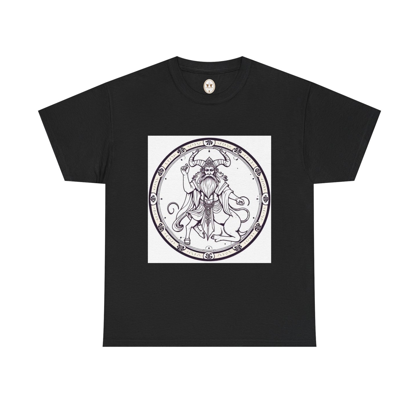 Unisex Heavy Cotton T-Shirt, Bull Centaur, Taurus Zodiac Design