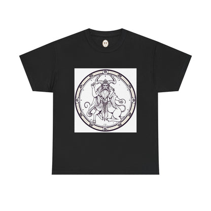 Unisex Heavy Cotton T-Shirt, Bull Centaur, Taurus Zodiac Design