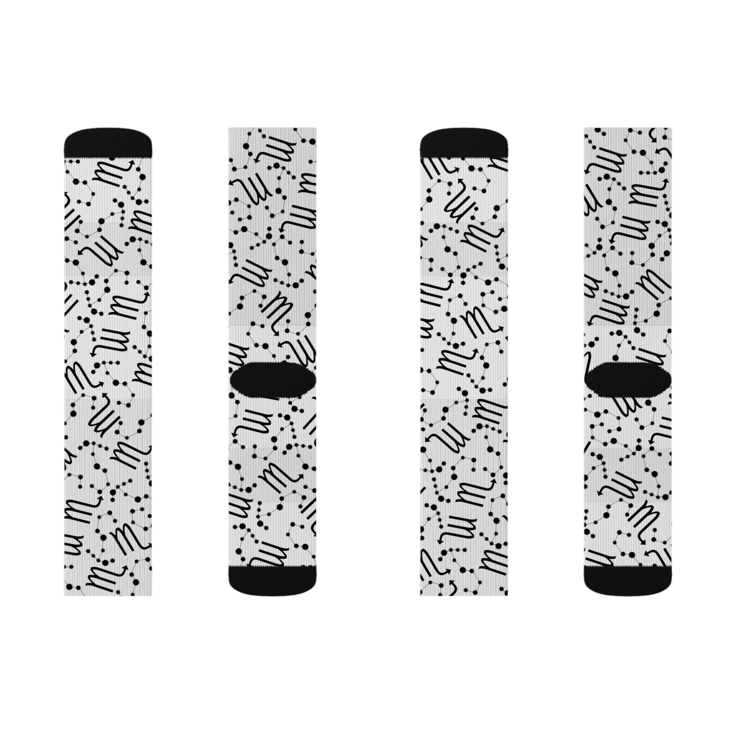 Zodiac Sublimation Socks Scorpio Zodiac sign