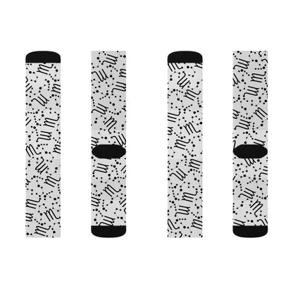 Zodiac Sublimation Socks Scorpio Zodiac sign