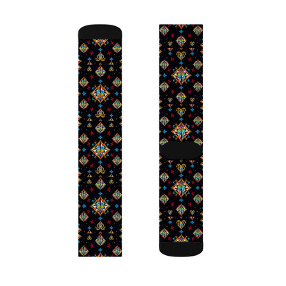 Sublimation Socks, Sagittarius, Zodiac v3, Jewel Pattern