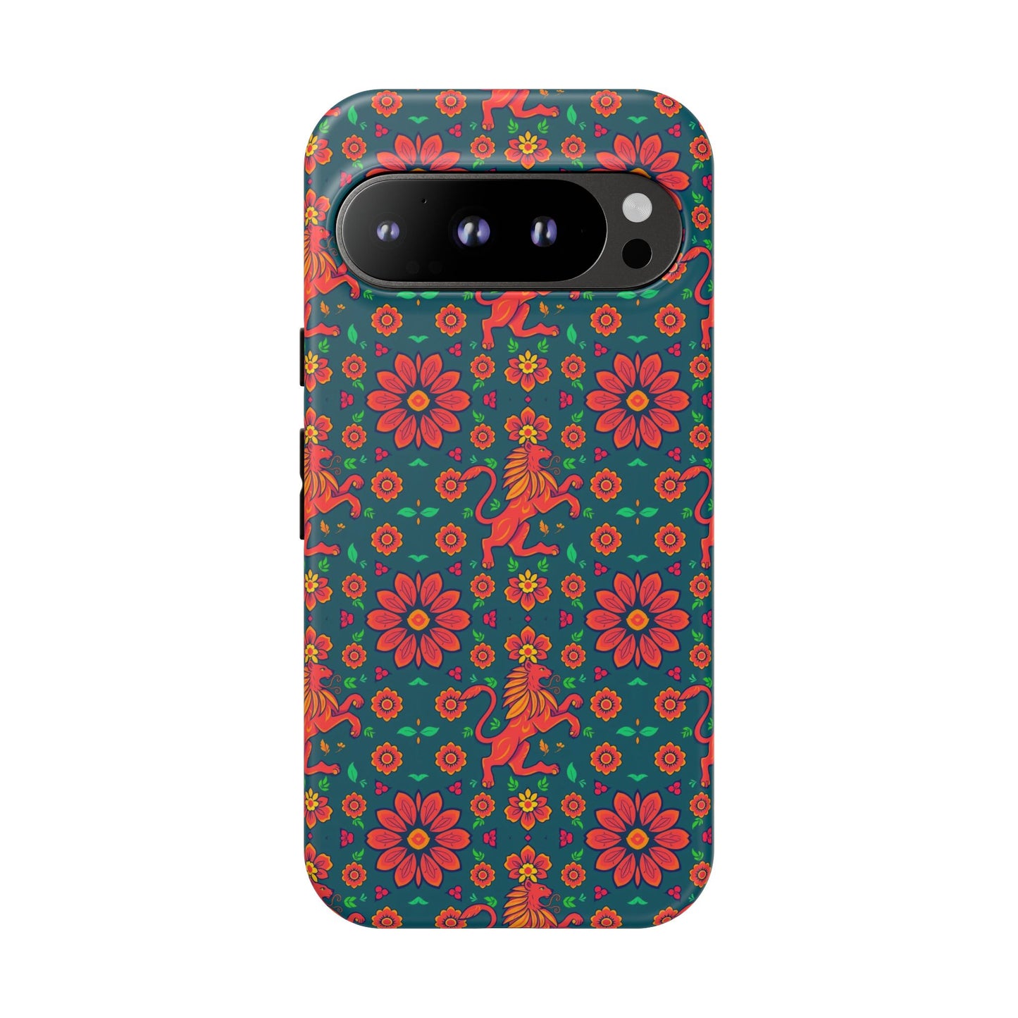 Tough Cases, Leo, Zodiac v2, Flower Pattern